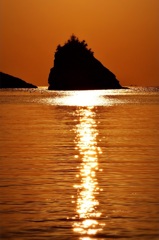 夕景日本海