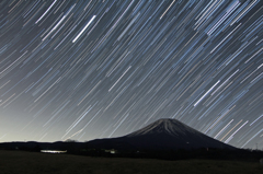 朝霧にて