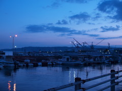 漁港夕景