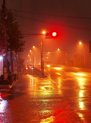 雨の陸橋