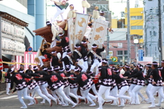 岸和田だんじり祭　２０１８年　昼の部　岸和田駅前その２