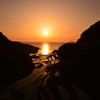 浜野浦の夕日②