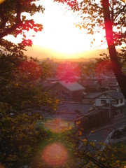 夕暮れの街並み
