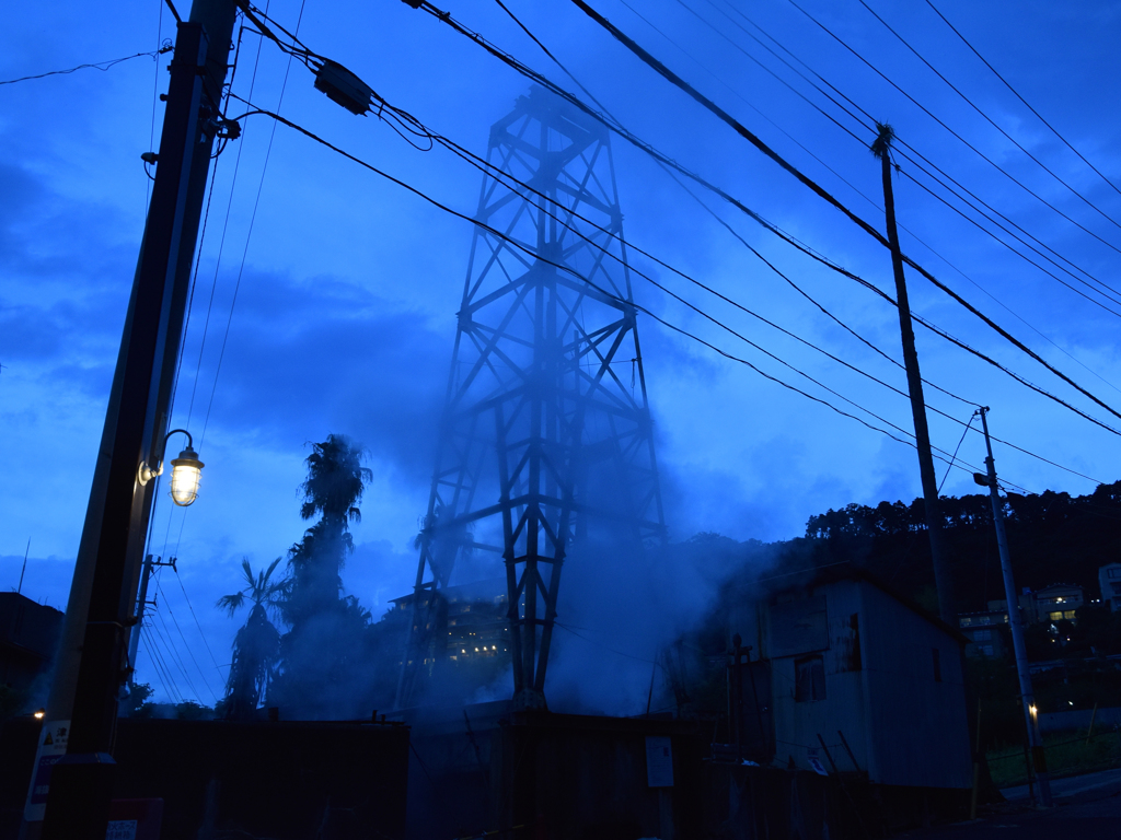 熱川湯煙