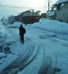 雪国の希望の朝