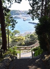 神社から見下ろす町