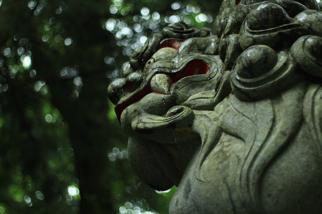 戸隠神社狛犬