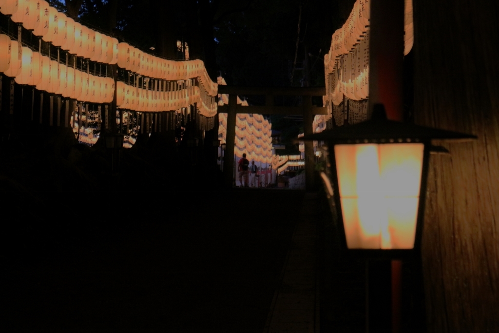 万燈祭　参道