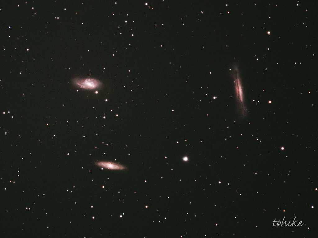 Leo triplet galaxy