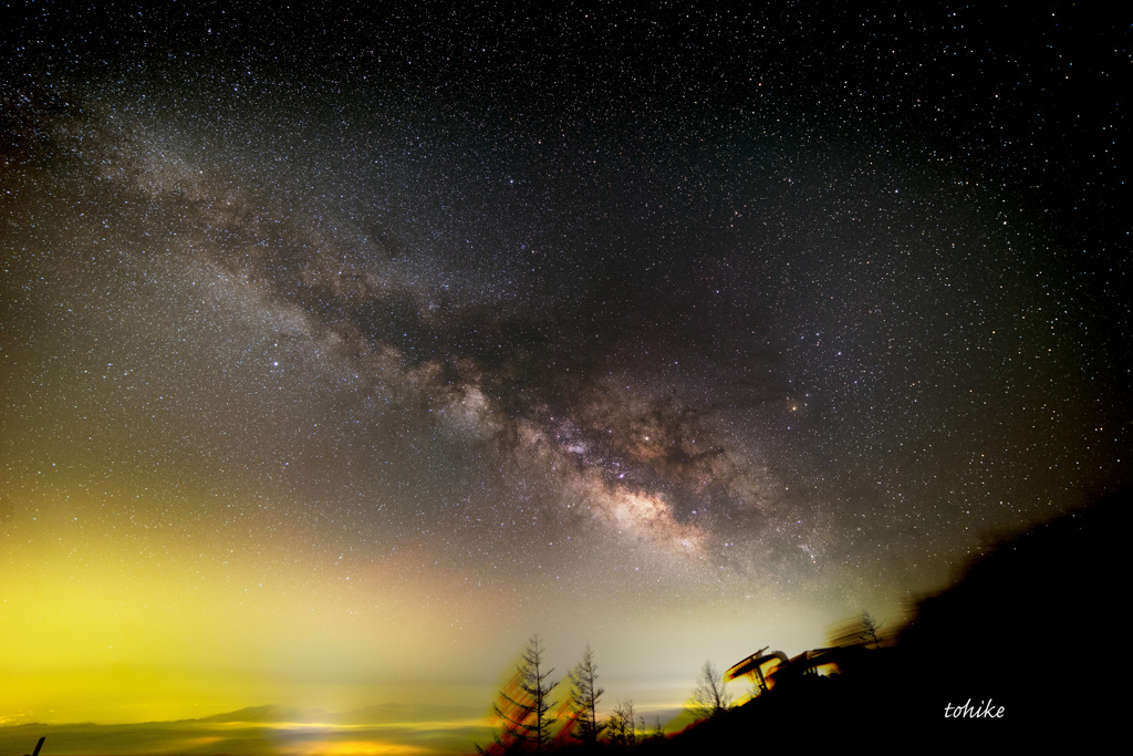 Milky Way above the City Lights II