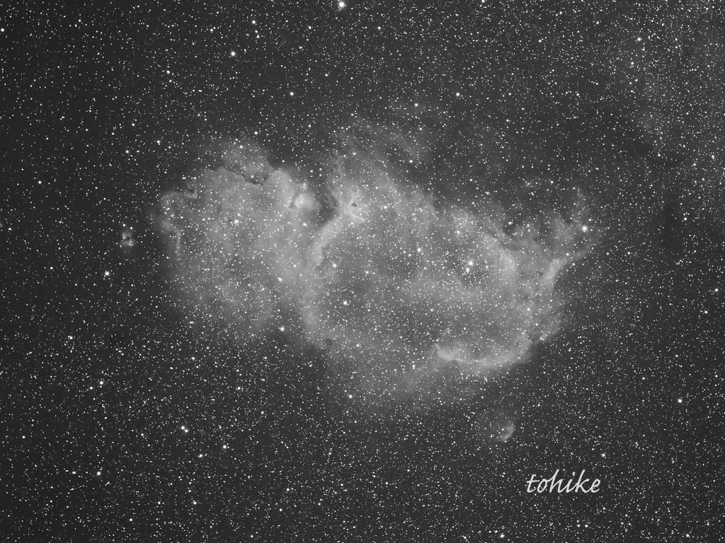 Soul Nebula～Monochrome Hα