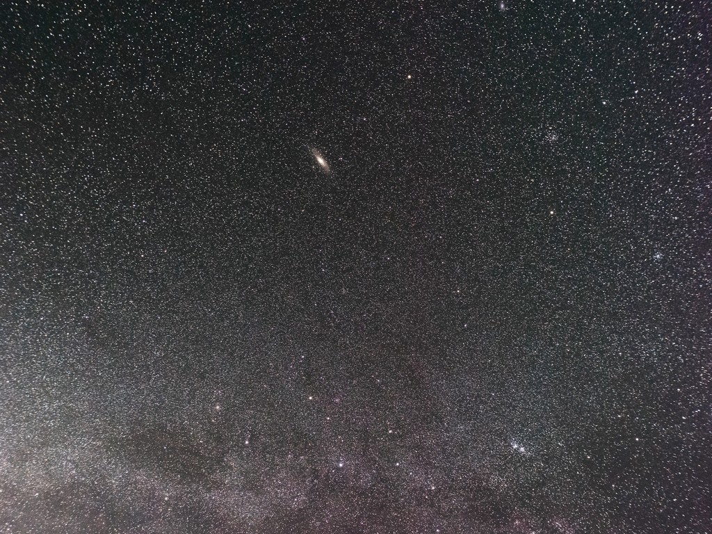 Andromeda Galaxy captured with 35mm lens