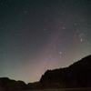 End of winter starry sky