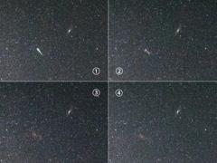 Meteor marks with Andromeda