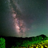 Milky Way across the rice terraces