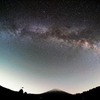 Star bridge over Mt.Fuji