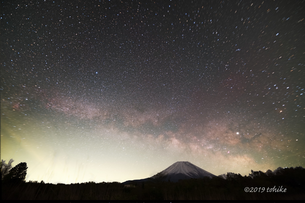 Milky Way with Mt.Fuji in May