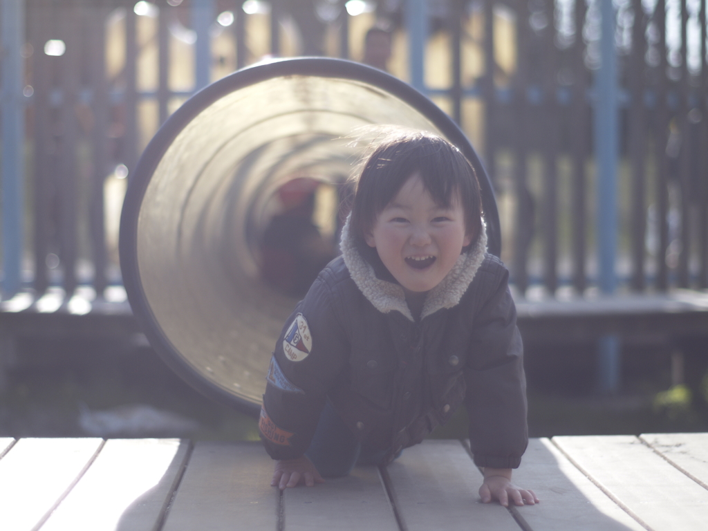 トンネル抜けてバァー