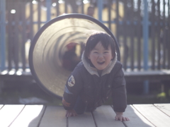 トンネル抜けてバァー