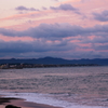 海＋夕日＋制服女子＝青春