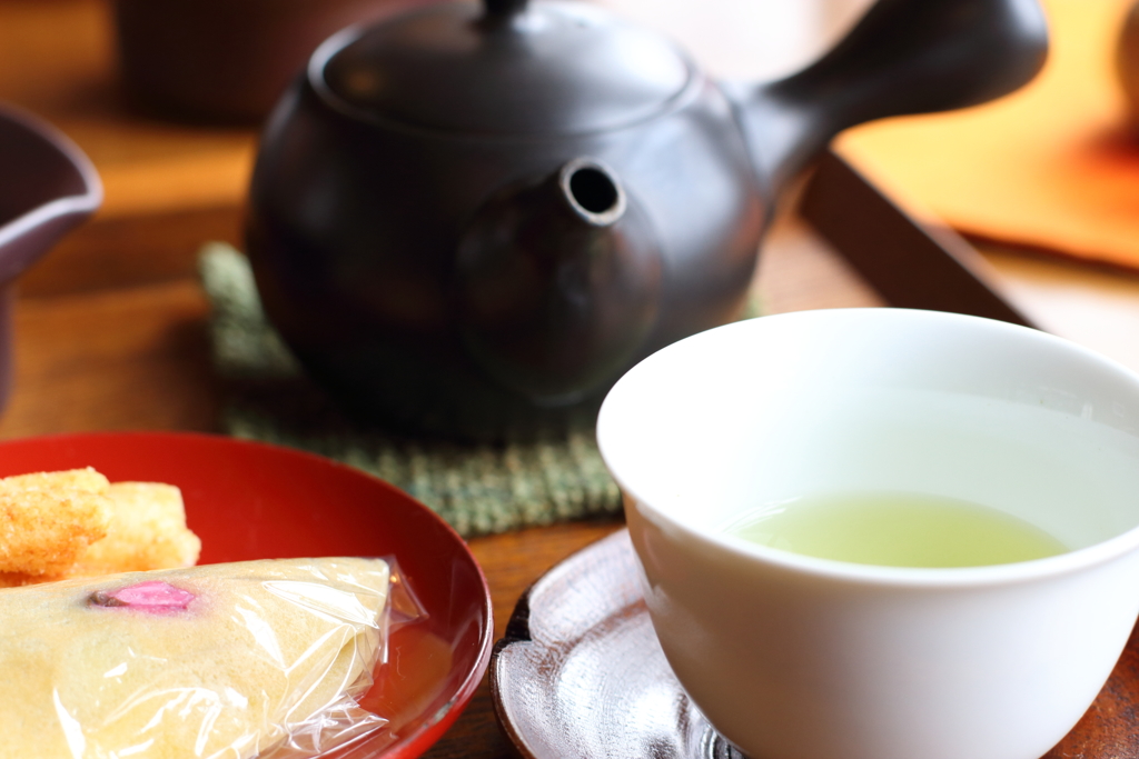 夕日カフェにて
