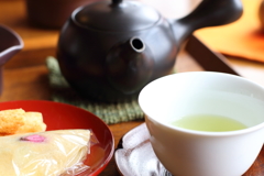 夕日カフェにて