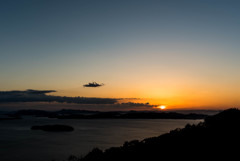 王子が岳からの夕日2