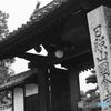 モノクロの世界　　　　備中国分寺の門