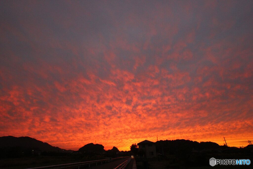 夕焼の風景