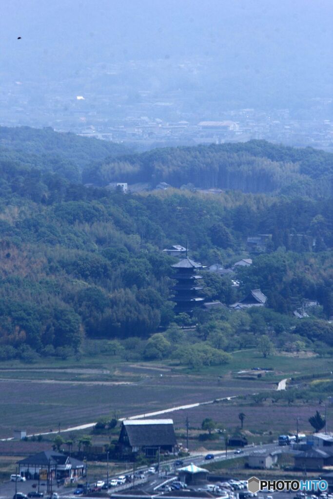 幸山城址から見る　塔