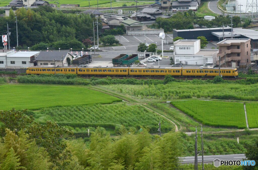田んぼの横を　　１７１４Ｍ　