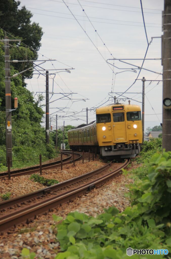 上り普通列車　115系　Ａ－１０編成　４２８Ｍ