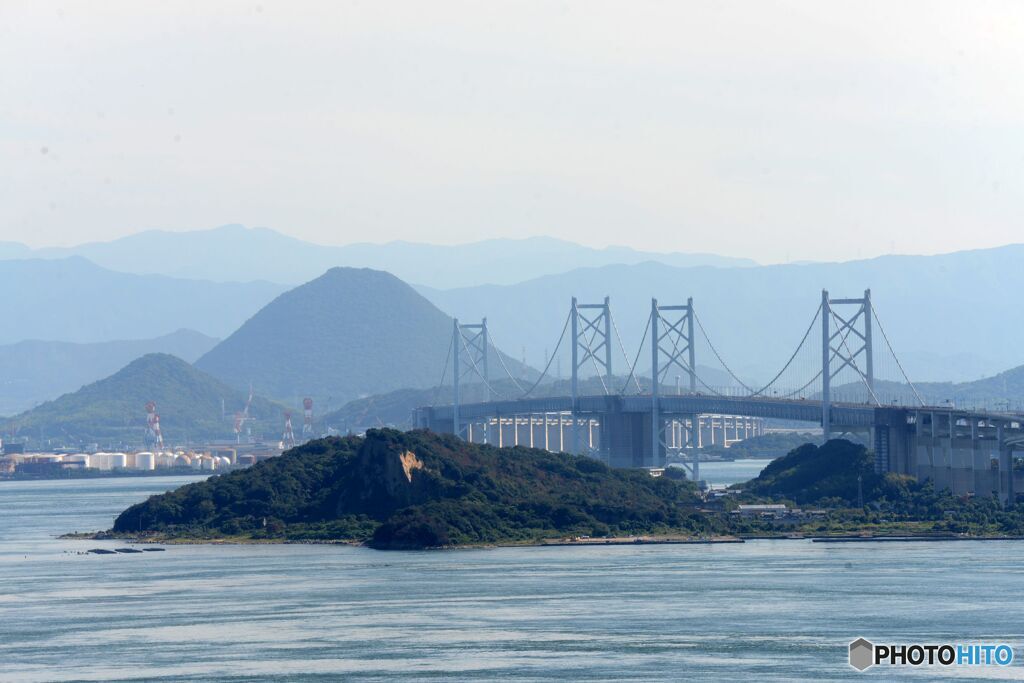 瀬戸大橋　と　讃岐富士