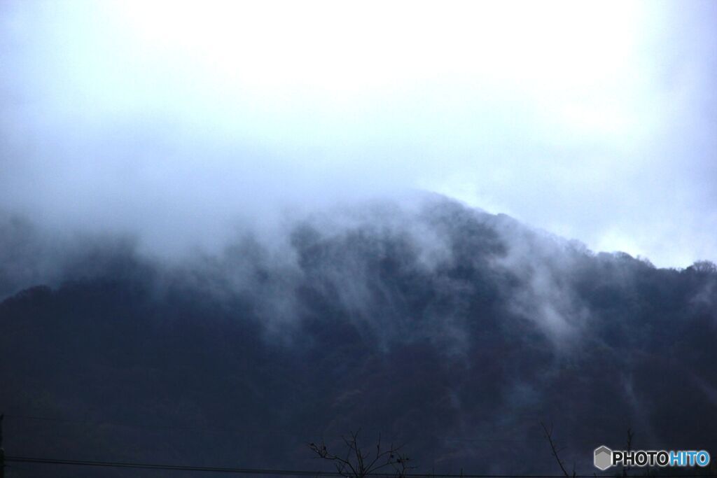 昇る水蒸気