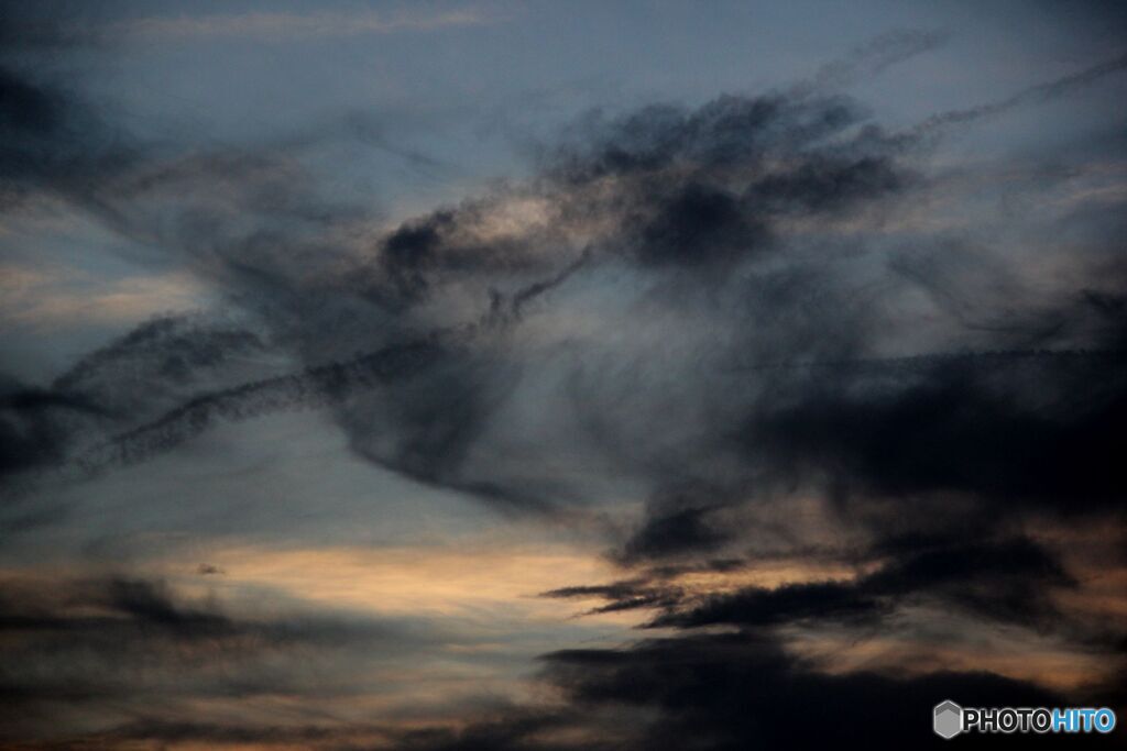 7月５日　夕方の雲