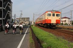 キハ38　と 通学風景