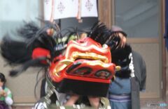 渡り拍子　舞う獅子