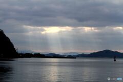 海にかかる天使の梯子