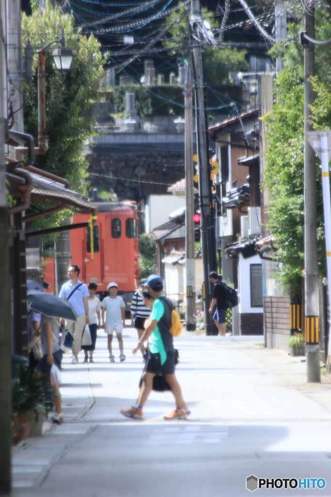 踏切　遠望