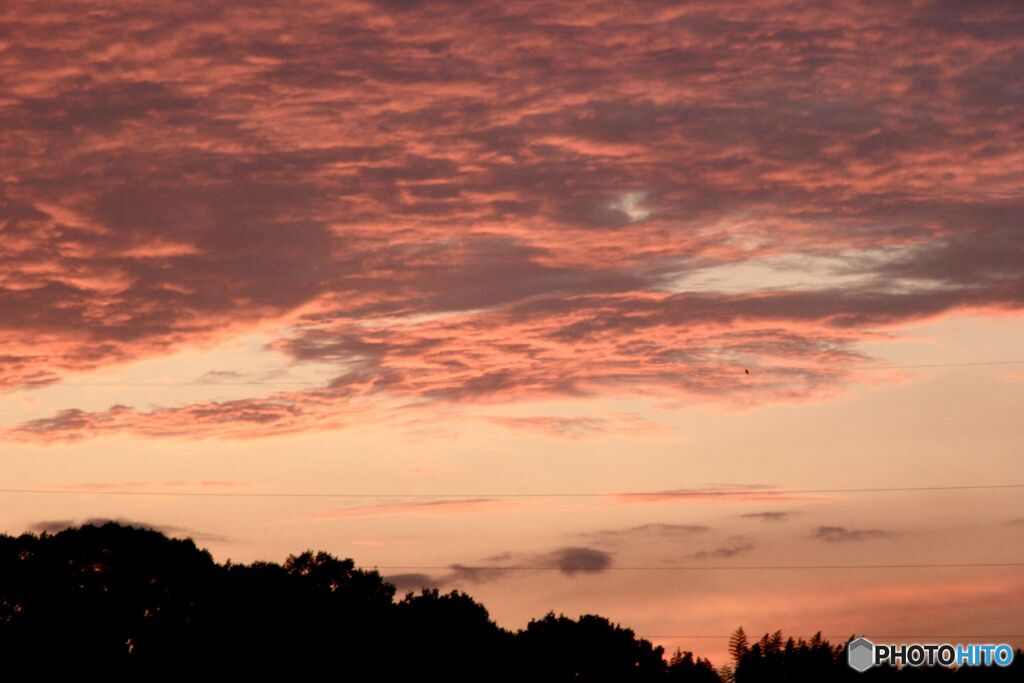 9月9日の夕焼雲