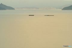 古い写真から　　瀬戸内海夕景