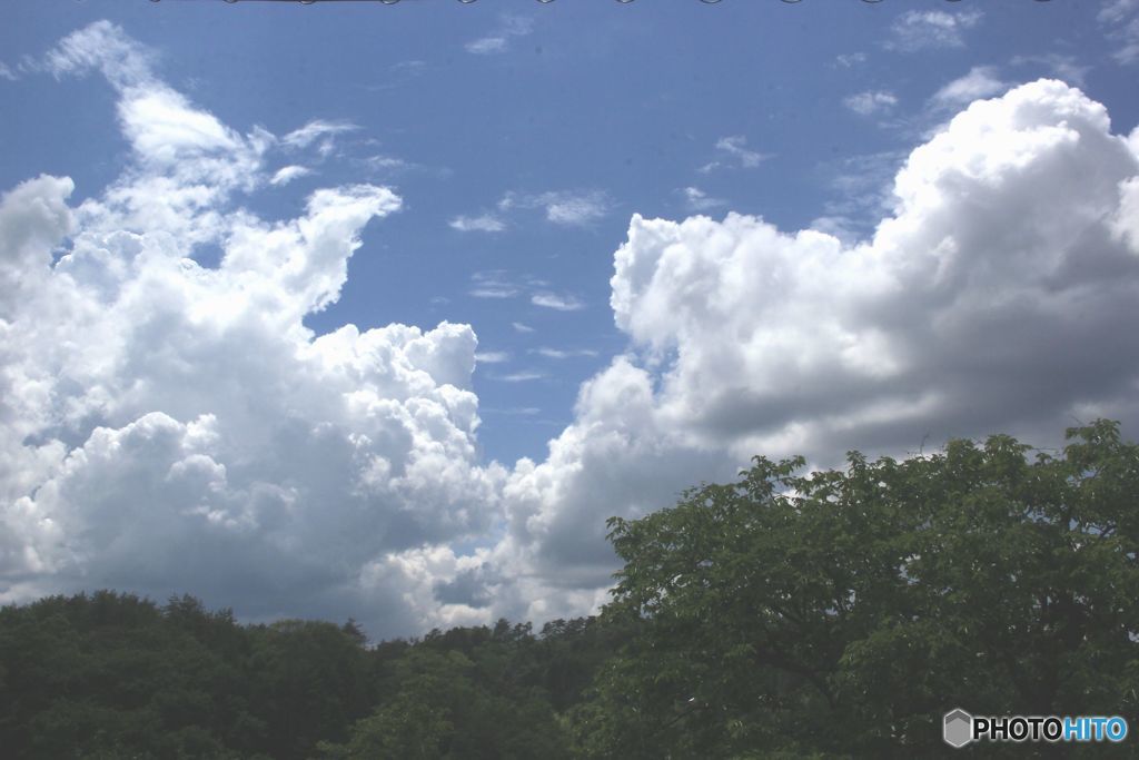 梅雨の合い間に見た雲は
