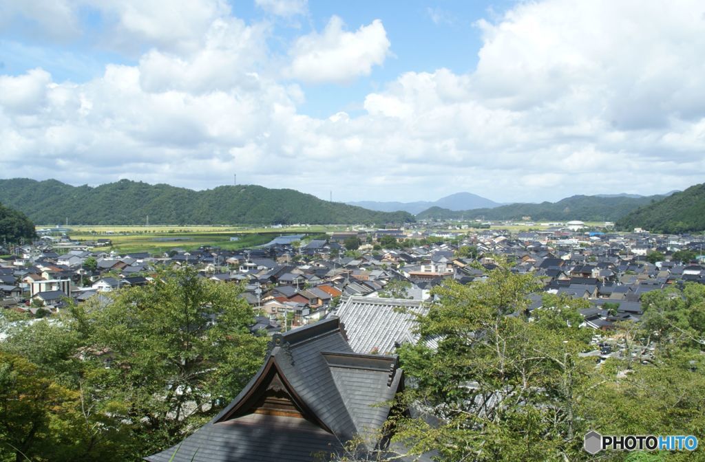 出石　城址から