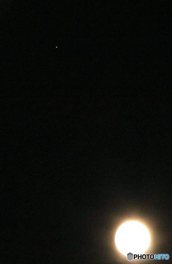 土星と月