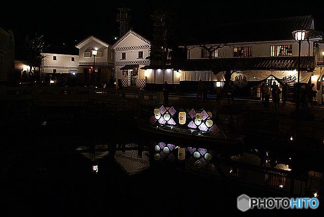 川べりの夜景