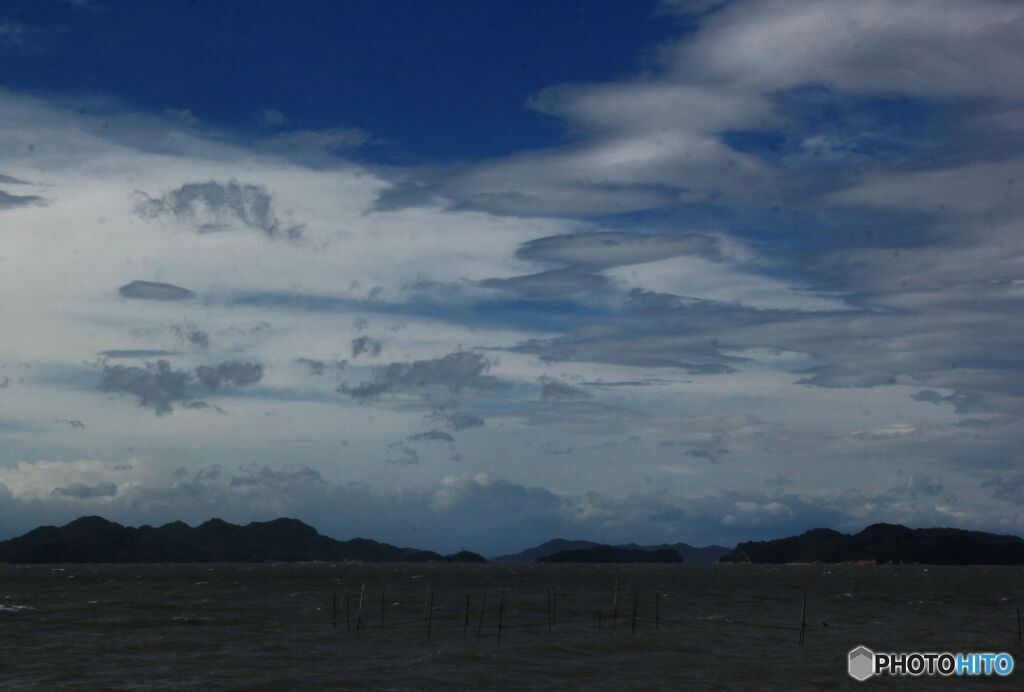 台風のあとの空