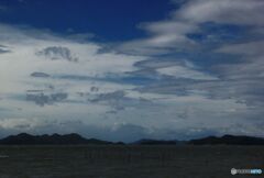 台風のあとの空