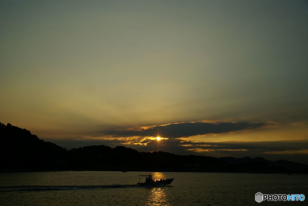 ７月２５日の日没