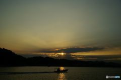 ７月２５日の日没