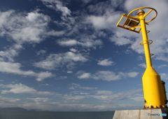 防波堤の先端から